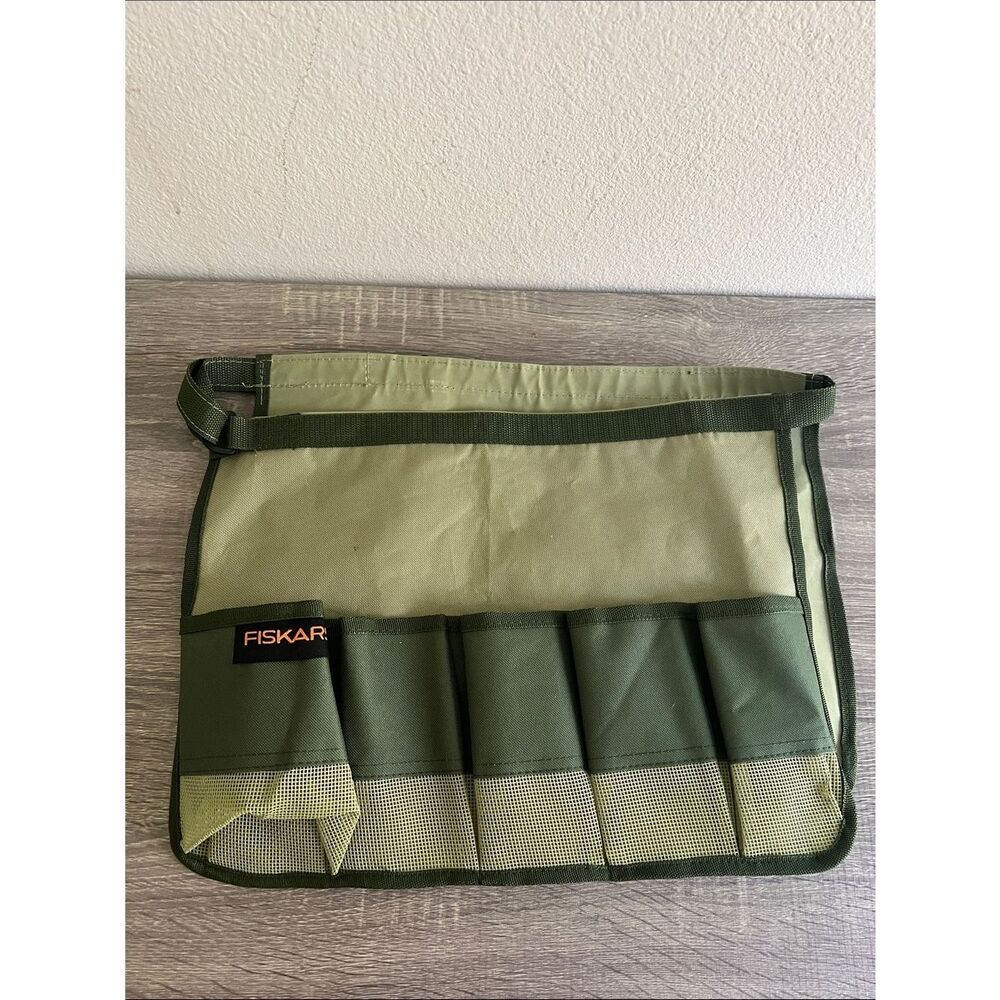 Fiskars Garden Tool Apron Utility Waist Belt Organizer Gardening Tool Holder